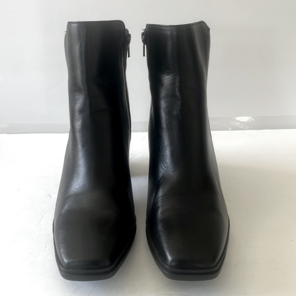 NATURALIZER Womens Black Leather Ankle Boots Chunky Block Heel Shoes Size 11 NWT - Picture 6 of 8